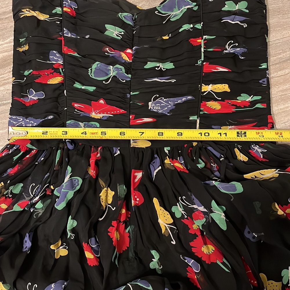Anna Sui Anthropologie Silk Butterfly Dress - Picture 9 of 11
